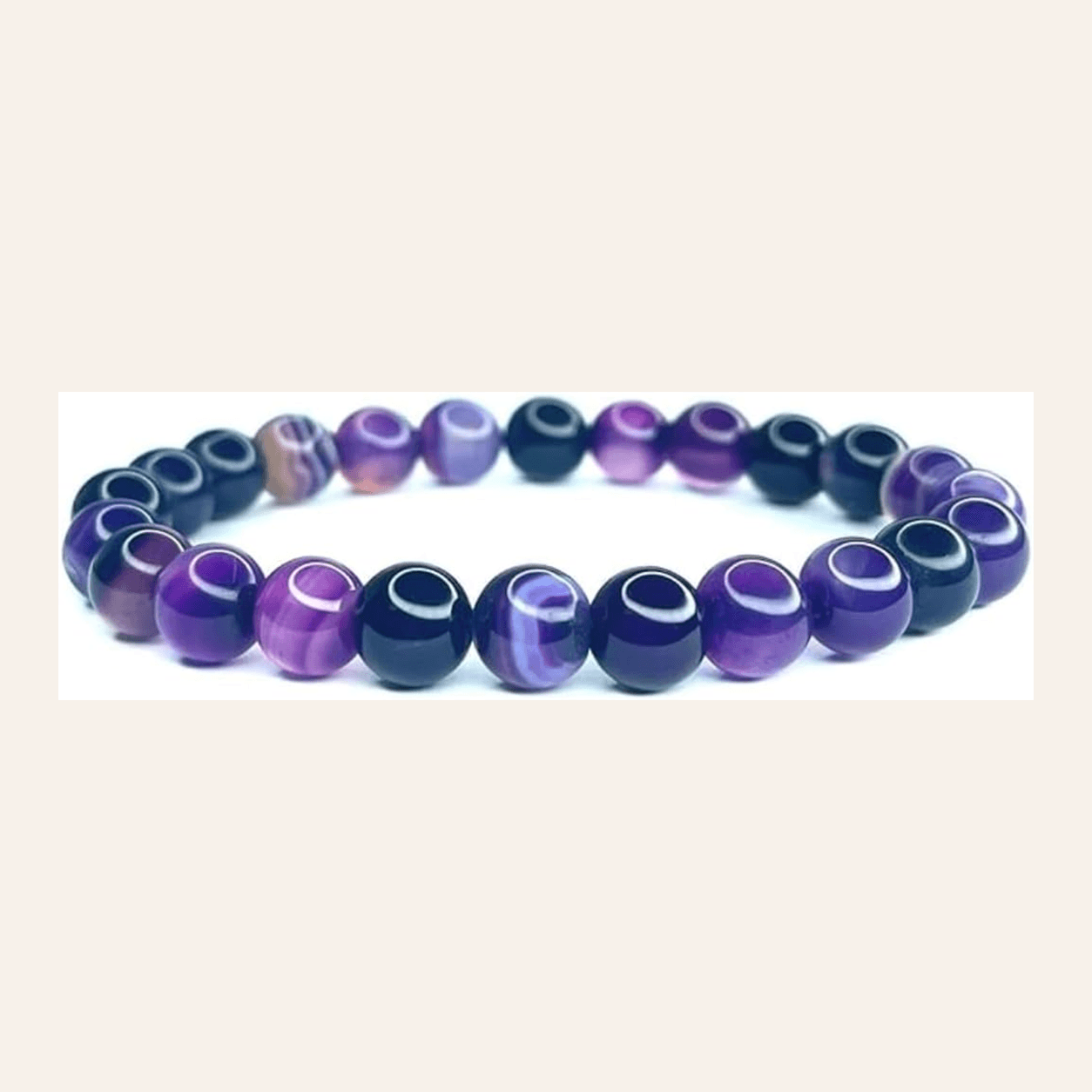 Agate pourpre en pierre naturelle