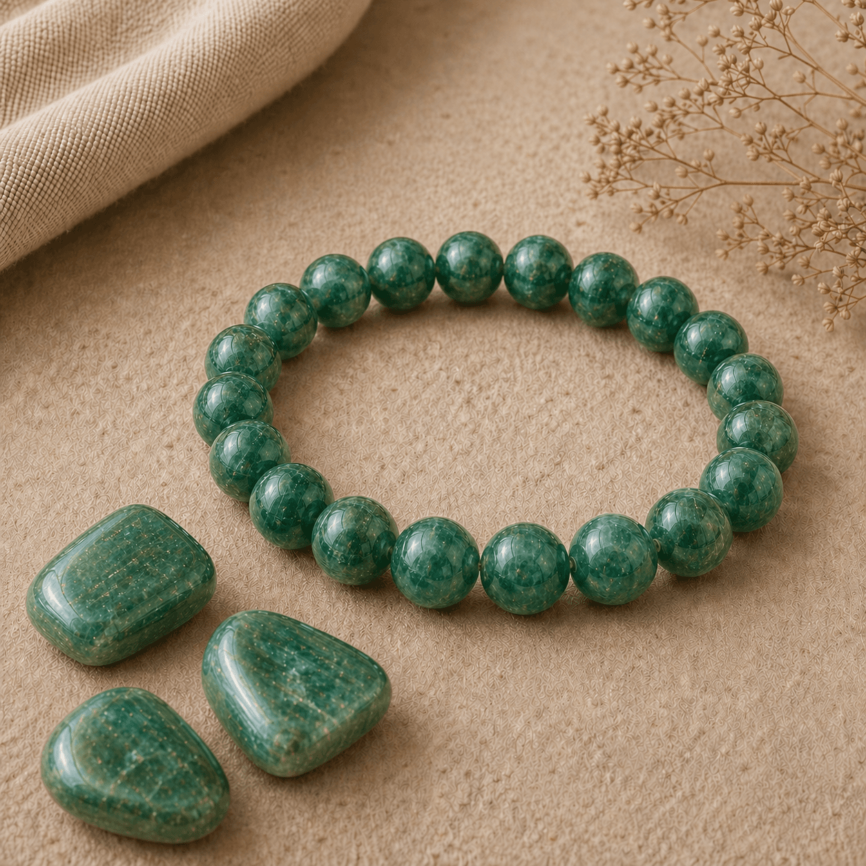 Apatite verte en pierre naturelle
