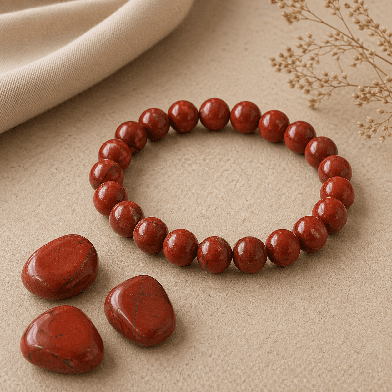 Jaspe rouge en pierre naturelle