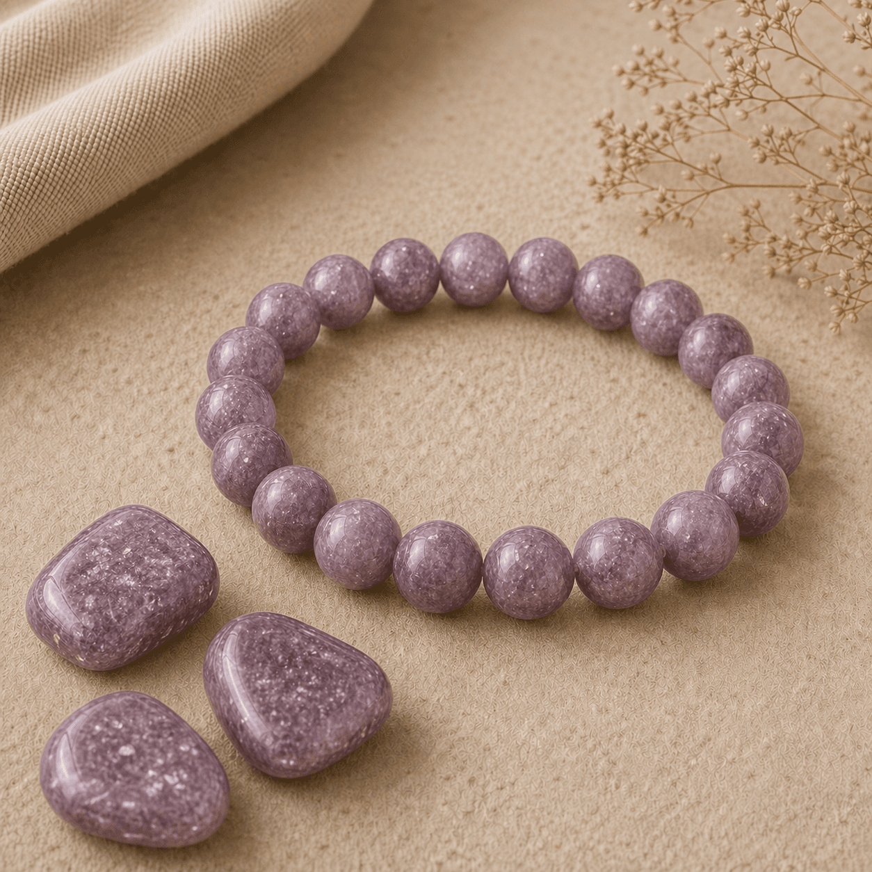 Lépidolite en pierre naturelle
