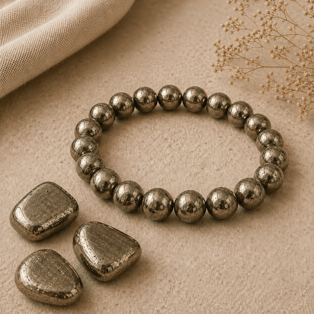 Pyrite en pierre naturelle