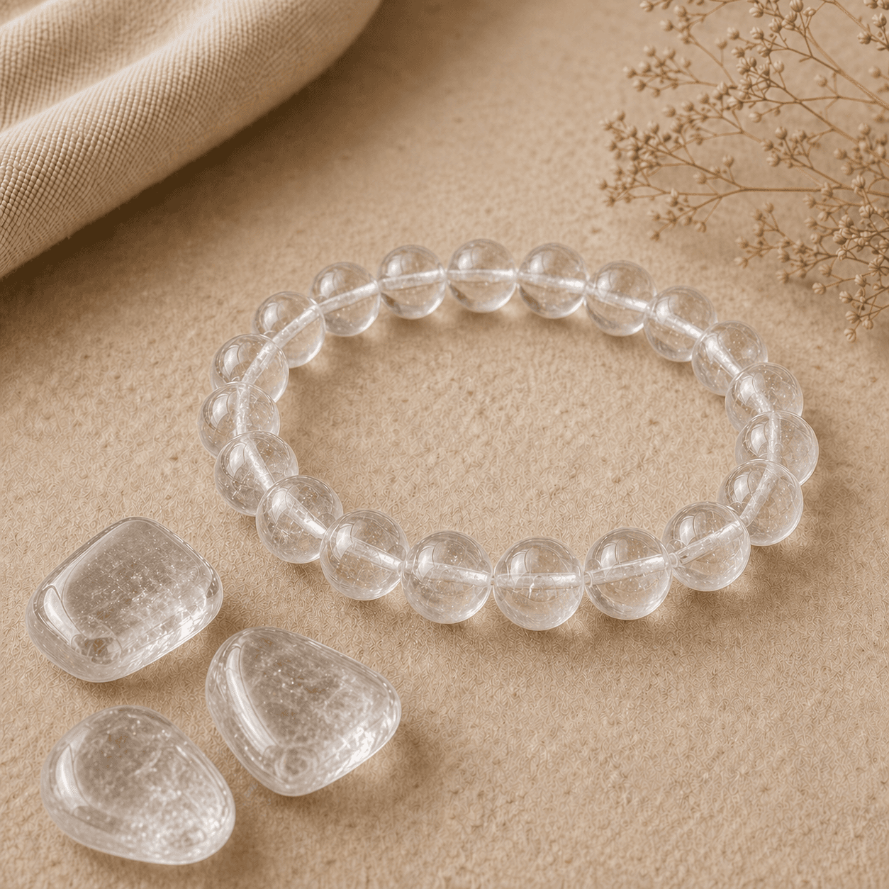 Quartz clair en pierre naturelle