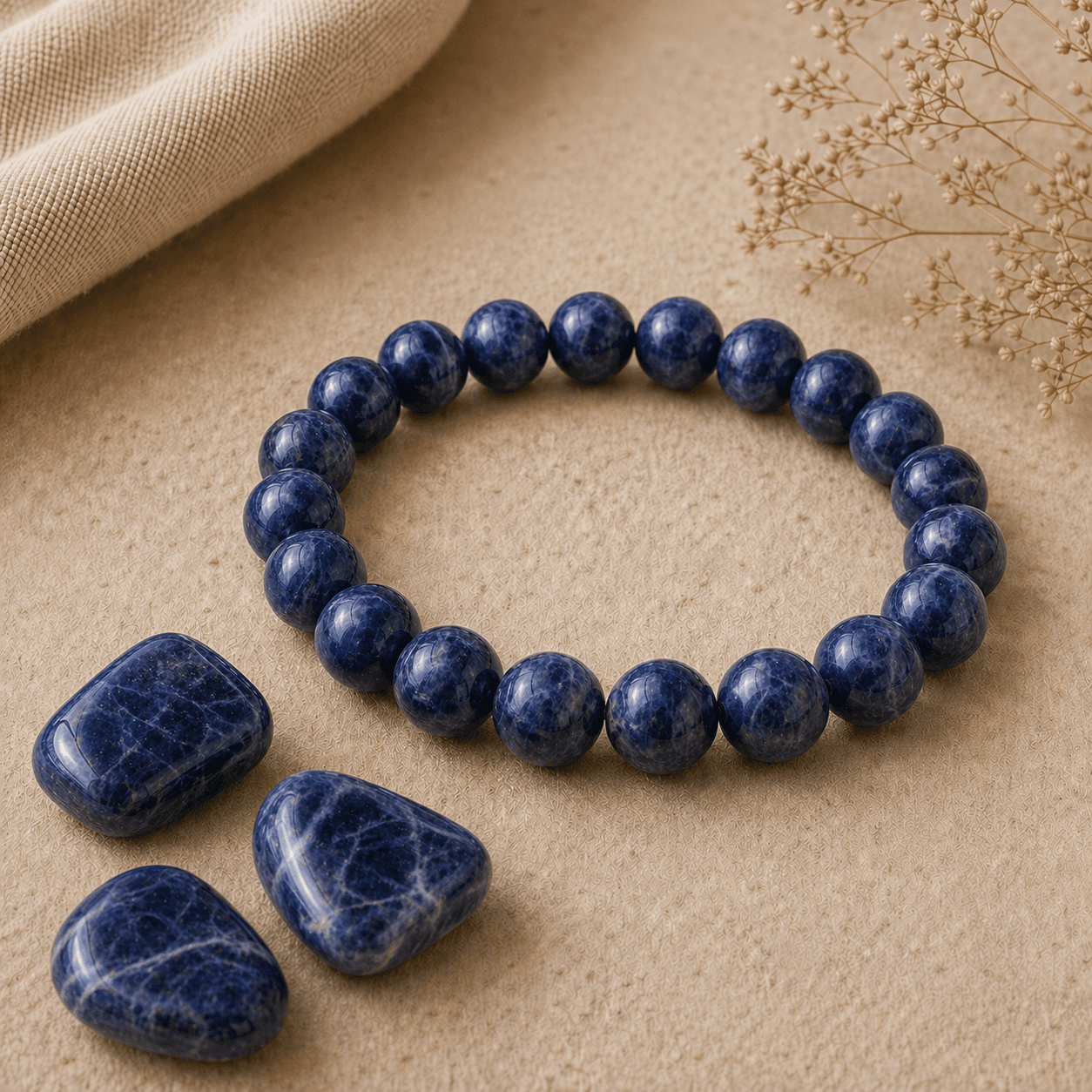 Sodalite en pierre naturelle